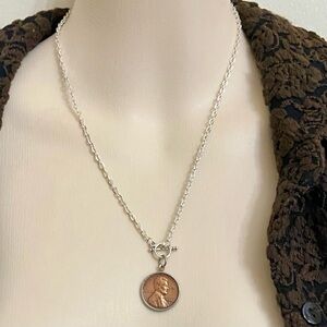 1956 Lincoln Penny Pendant Necklace